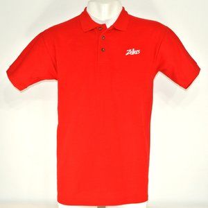 ZELLERS Vintage Department Store Employee Uniform Polo Shirt Red NEW Size Small